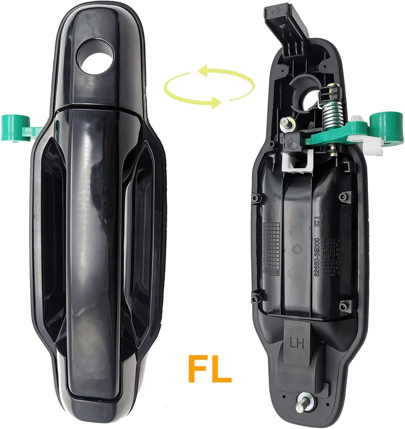 Cheriezing 82650-3E010 Exterior Door Handle Compatible with 2003-2009 Sorento Front Rear Left and Right Side Set of 4