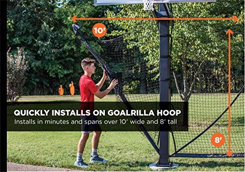 Goalrilla Basketball Yard Guard Easy Fold Defensive Net System Quickly Installs on Any Goalrilla Basketball Hoop