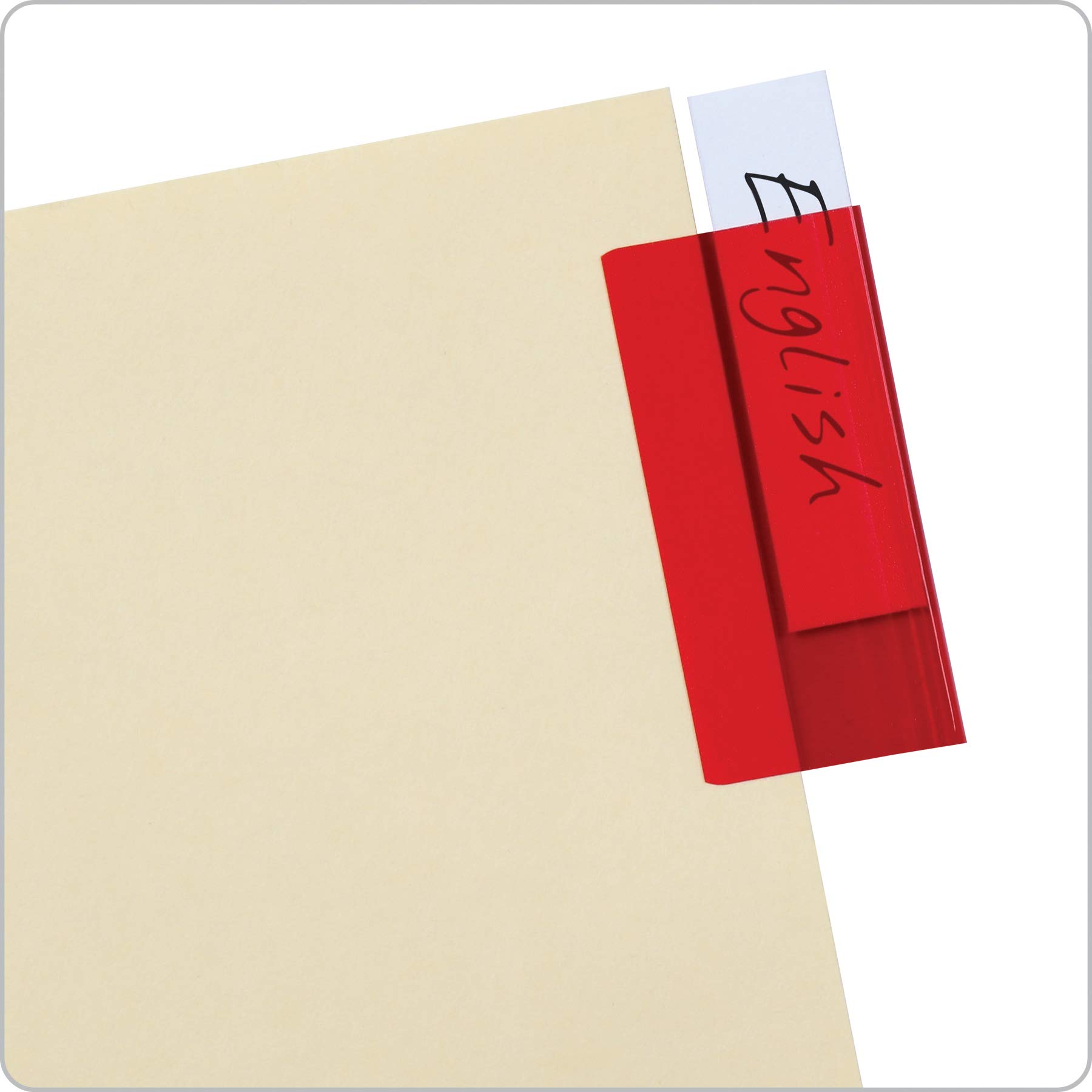 Cardinal 79551 Classeur à 3 anneaux avec 4 jeux d'intercalaires de 1,5 cm, anneaux ronds, pouvant contenir 350 feuilles, vue de présentation ClearVue, antiadhésif, couleurs assorties, lot de 4 (79551)