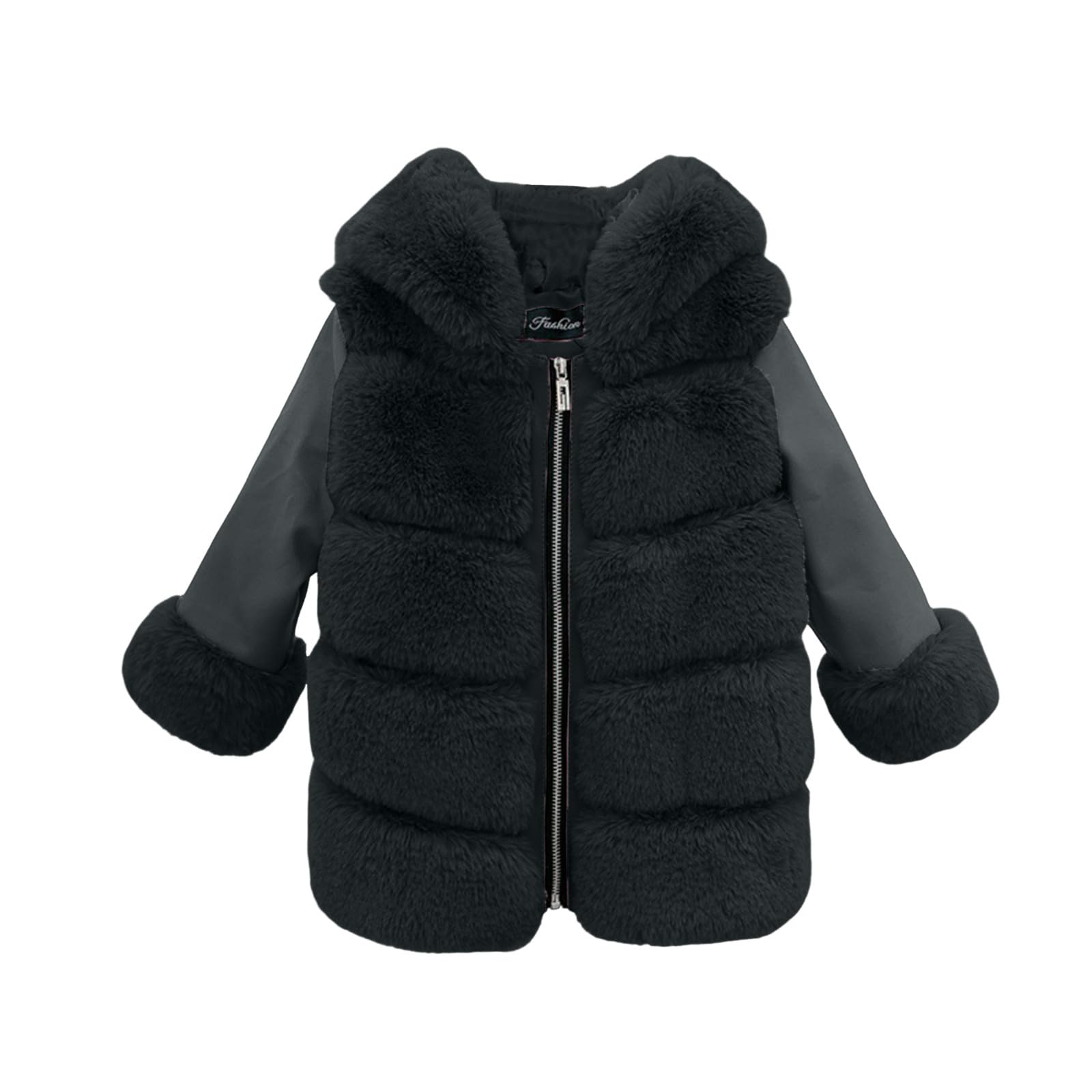 Genérico Chaqueta de moda para niñas temporada otoño invierno cárdigan infantil abrigo cálido con forro polar ligero y