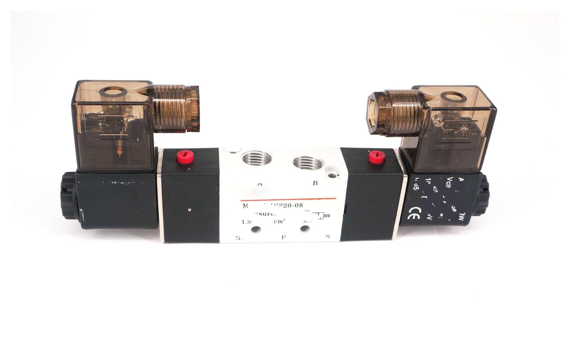 1/4" BSPT 4V220-08 12V/24V/110V/220V 5-drożny 2-pozycyjny zawór elektromagnetyczny (AC24V)