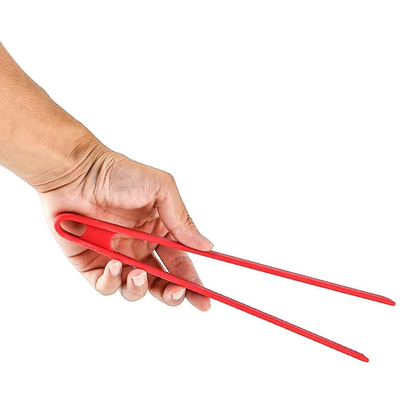 MRKU Pinza de Silicona para cocinar Alimentos, Pinza para Pan, Resistente al Calor, Mango Largo