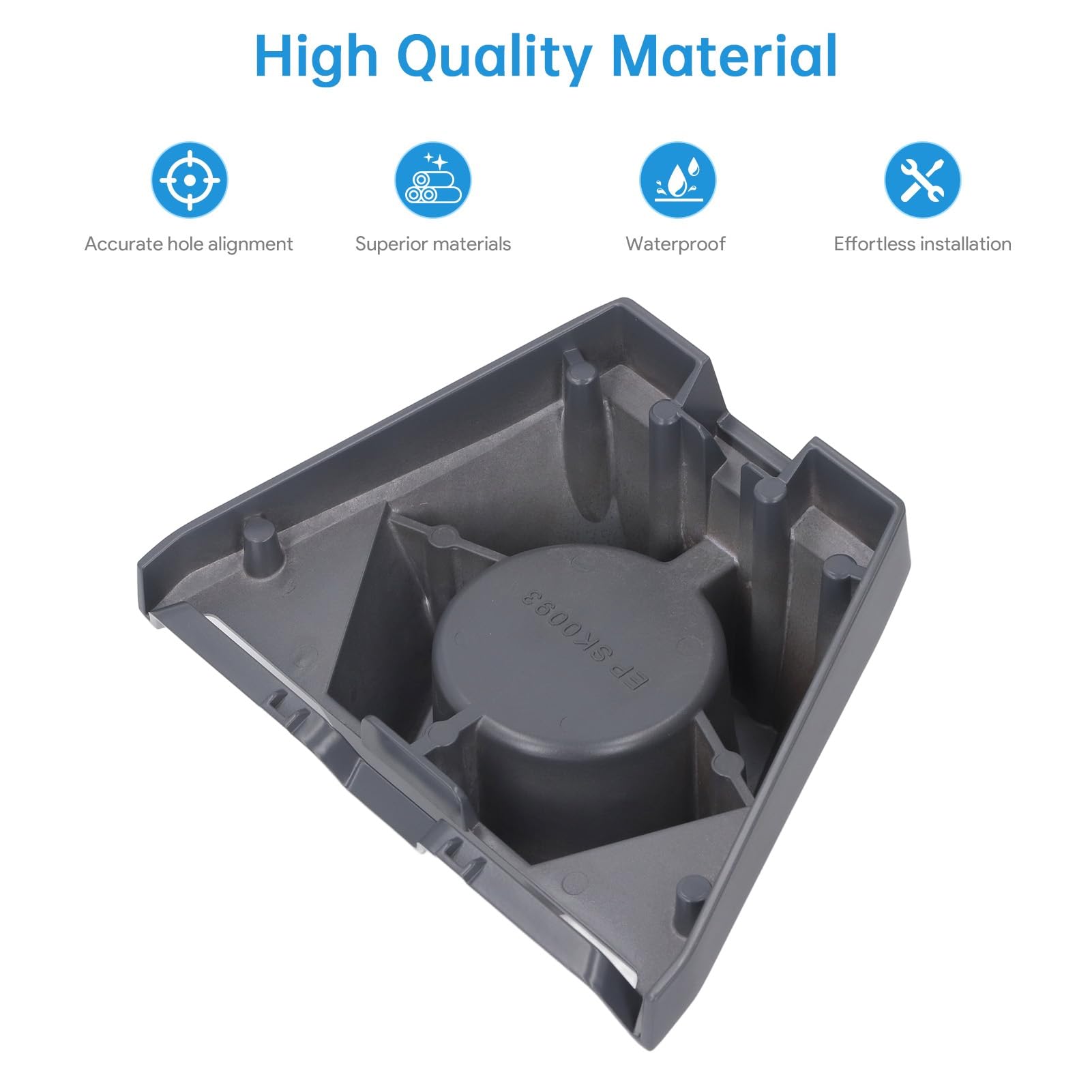 Luocute Adattatore per Tubo di Terza Generazione, Kit di Montaggio in Lega di Alluminio Regolabile a 360 Gradi per Antenna Standard V3, con compatibilità con Palo da 1,25 a 2,5 Pollici