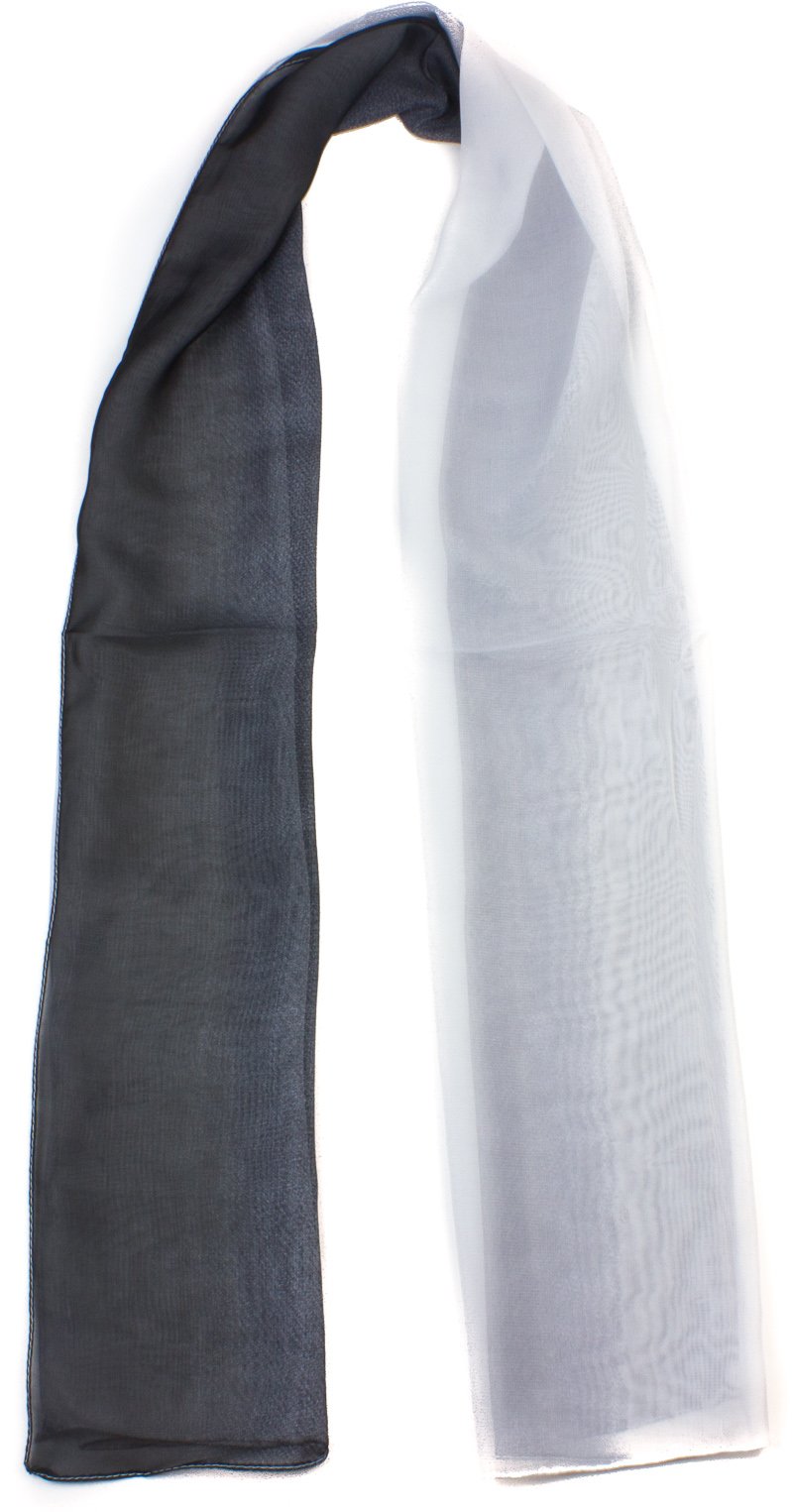 Mytoptrendz® Ladies Soft Chiffon Two Tone Colour Scarf Grey and White