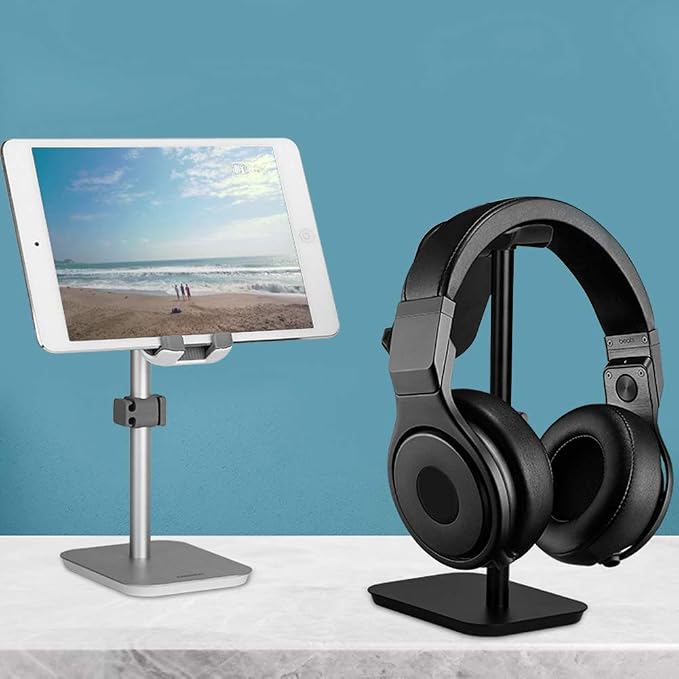 Soporte para Auriculares y Teléfono de Aleación de Aluminio miniatura 3