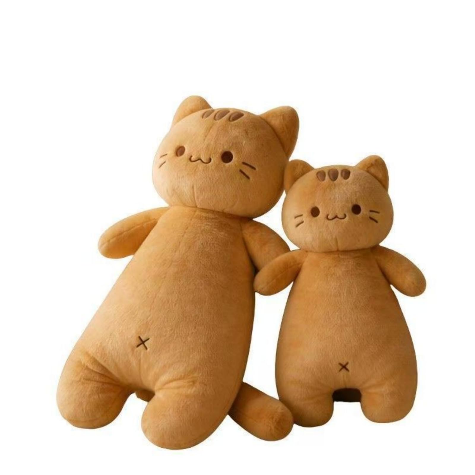 AMOSIJOY Riesen Katze Kuscheltier 60-150cm, Langes Plüschtier Seitenschläferkissen, Kawaii Kater Stofftier, Weiches Schlafkissen Body Pillow, Deko Geschenk für Mädchen Teenager (A,150cm)