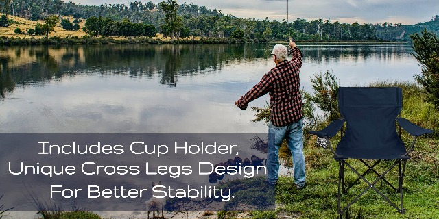 HaRvic Fishing Chair Lawn & Garden Chair for Adult Travelling Lawn