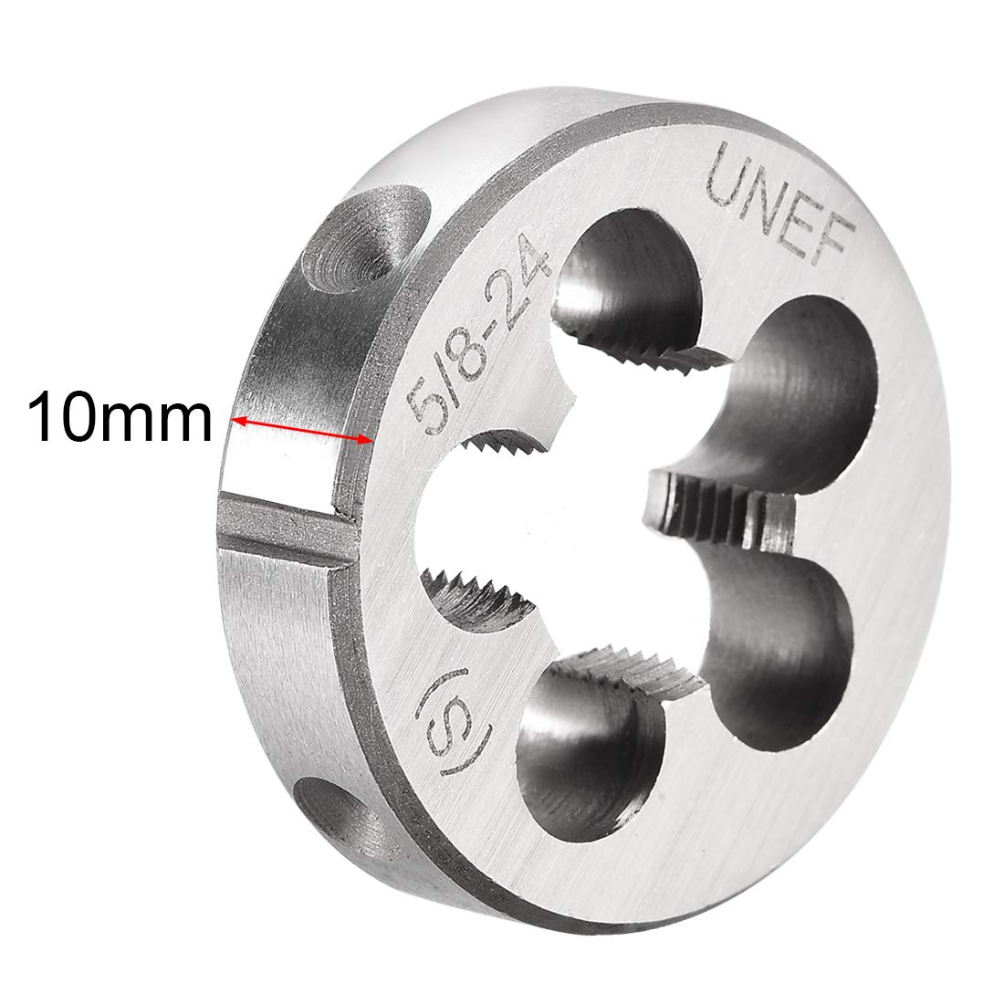 uxcell 5/8-24 UNEF Round Die, Machine Thread Right Hand Threading Die, Alloy Tool Steel Screw Thread Cutting Die — Amazon image 3