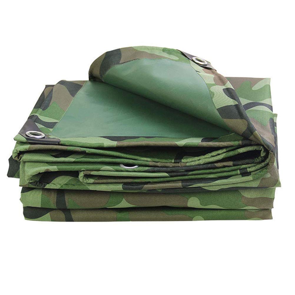 Bâche de camouflage imperméable pour camping en plein air, épaisse, imperméable, protection solaire, bâche en tissu Oxford durable pour jungle, randonnée, pêche