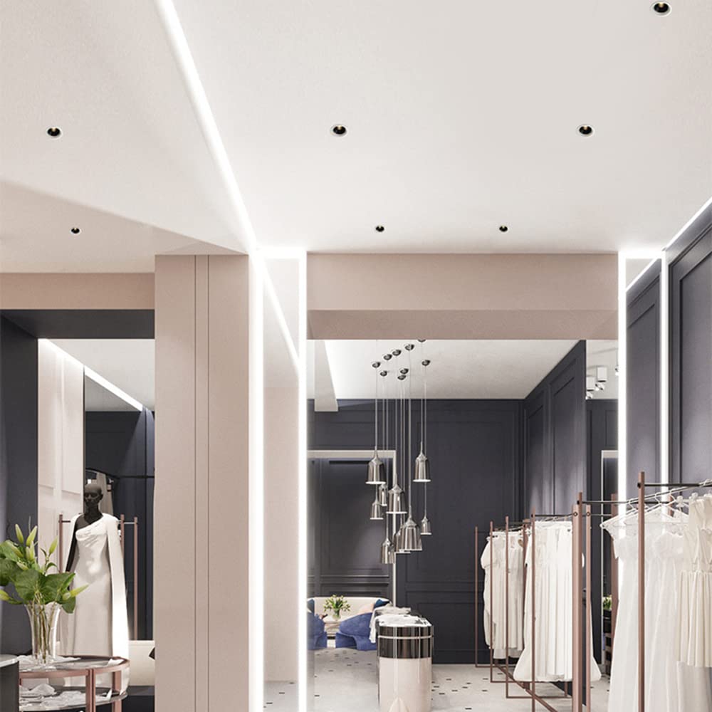 Oprawa Sufitowa Bezświetlna Z Powłoką Antyodblaskową, Reflektory Modernizacyjne 10 W, 12 W, 15 W, 3,5-Calowa Okrągła Lampa Wpuszczana W Sufit, Lampa Dyskowa, Możliw,12w-3000k