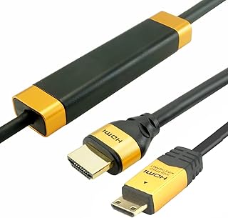 YOTETION Mini HDMI to HDMI Cable 40FT, High Speed 4K 60Hz HDMI 2.0 Cord, Compatible with Camera, Camcorder, Tablet and Graphics/Video Card, Laptop, Raspberry Pi Zero W