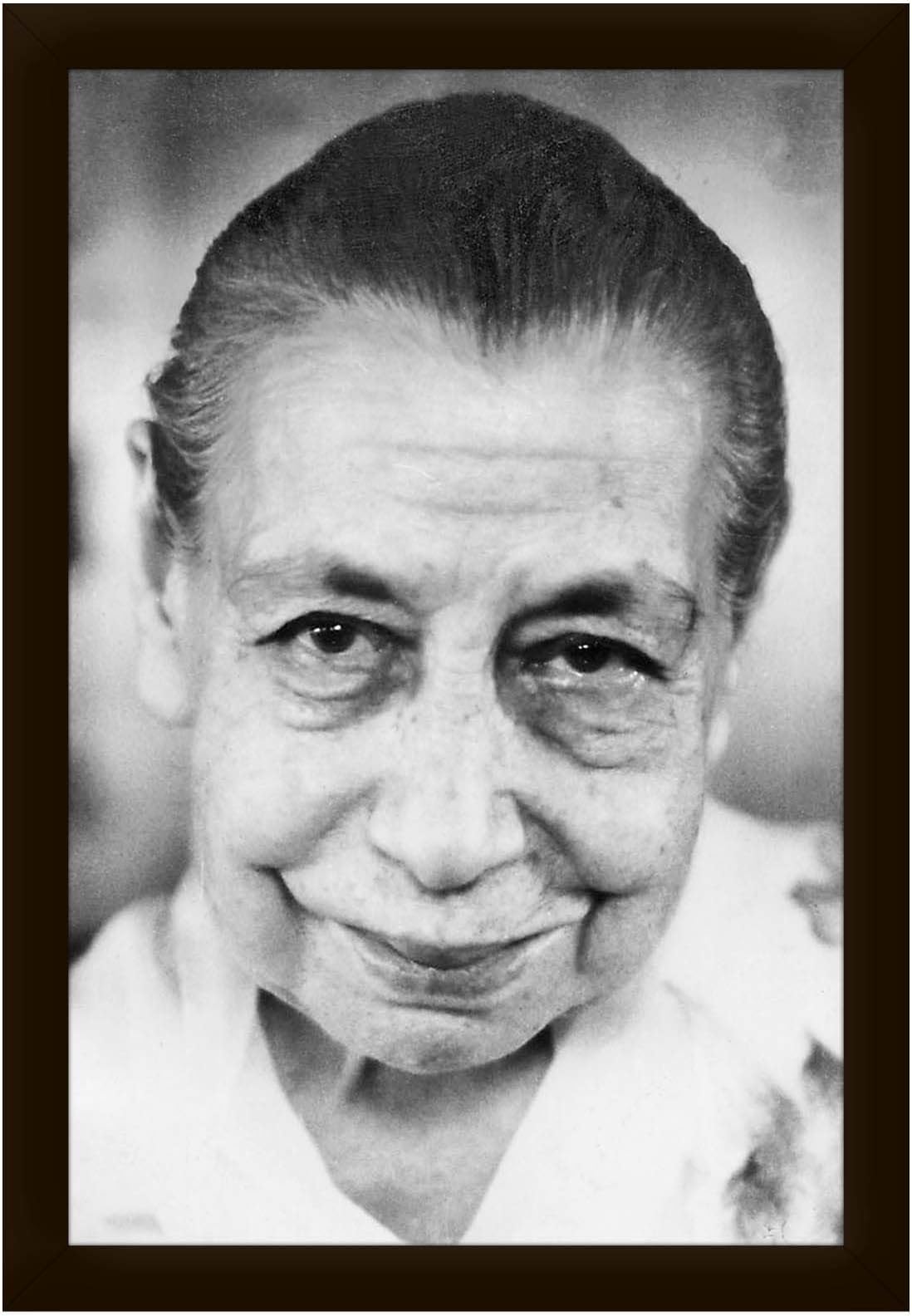 Mother Mirra Alfassa Sri Aurobindo Ashram Photo Frame Size 13.5X19.5 Inches