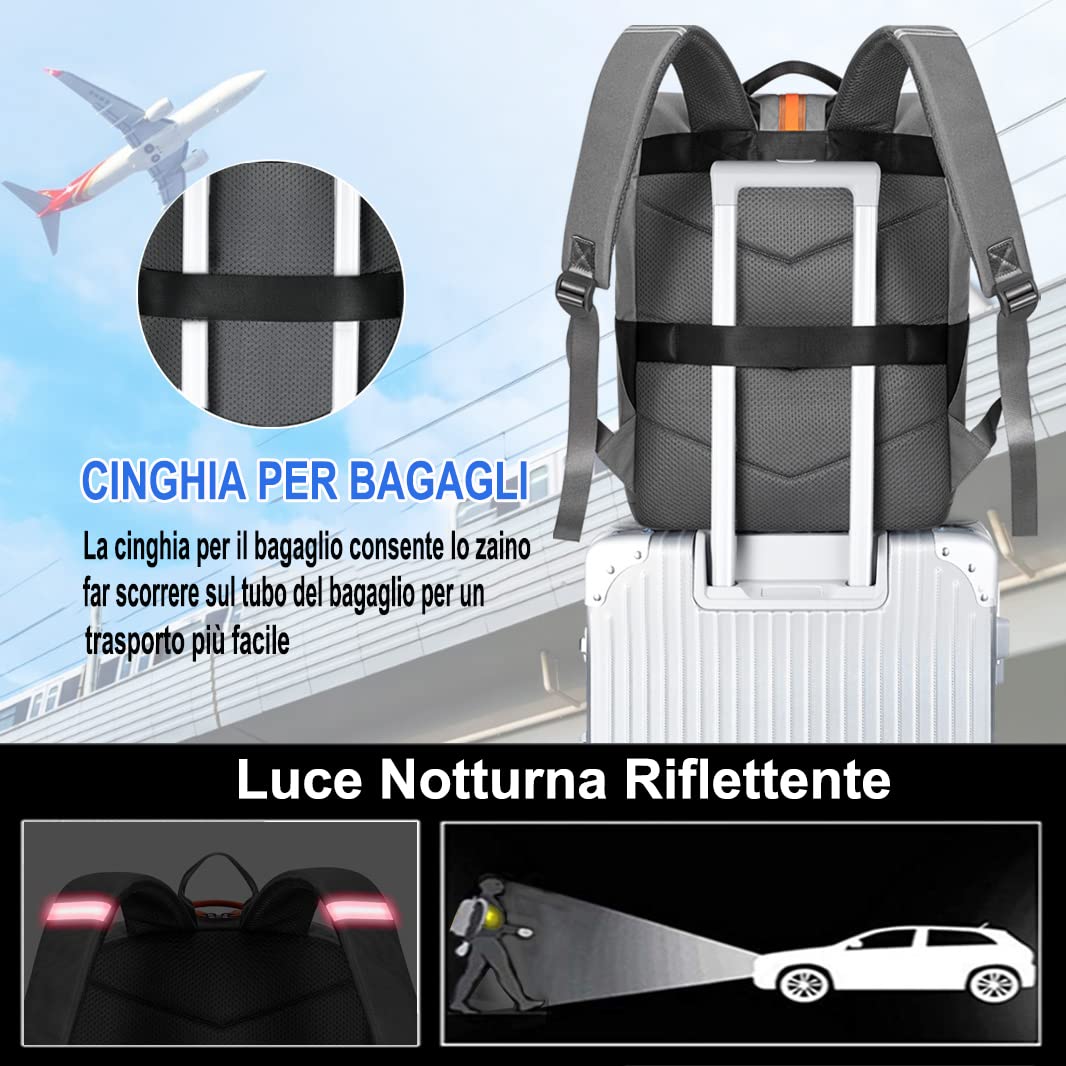 Sac à Dos Pour Ordinateur Portable 15,6 Pouces - Grand Sac Professionnel Et Scolaire - Noir - Idéal Travail, Voyage, Collège