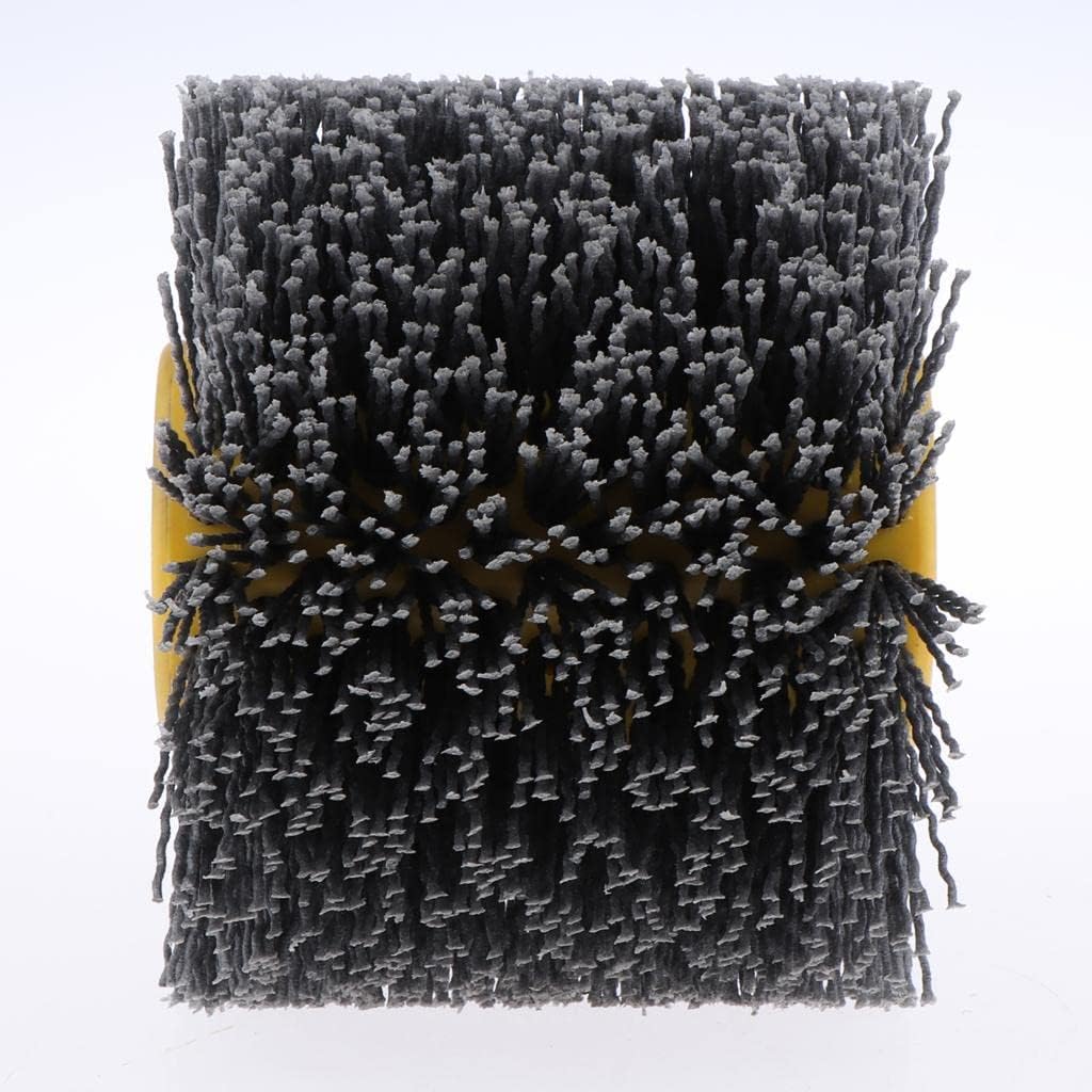 120 x 100mm Abrasive Wire Drawing Wheel Burnishing Brush for Wood Furniture Polishing, High Density Abrasive Wire, Long Durability, Suitable for Various - 120 Grit