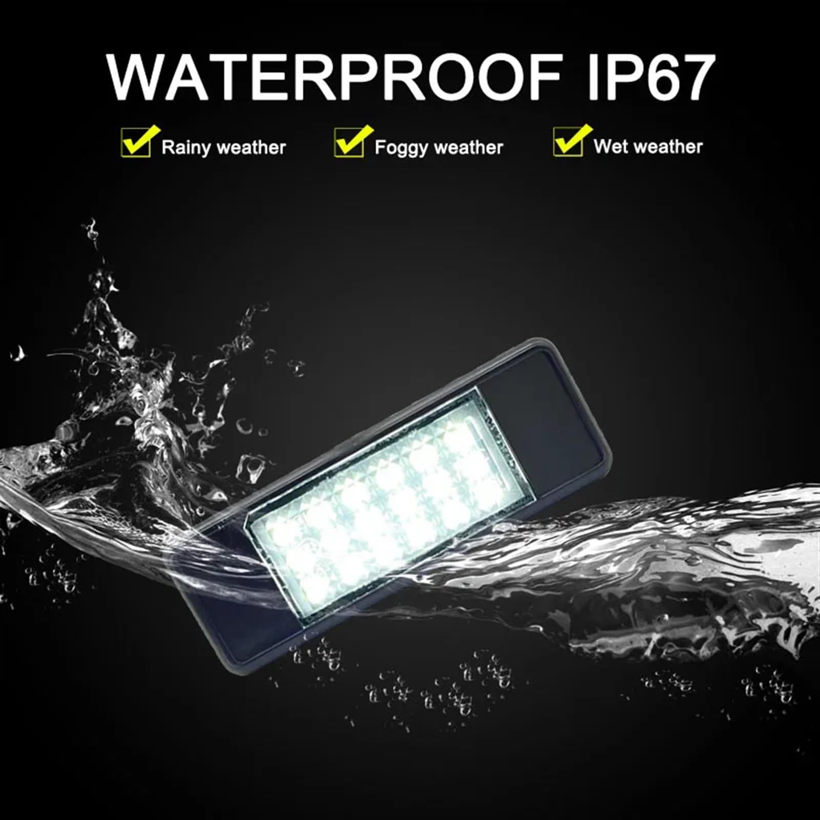 Ricambio Luci Targa Peugeot 207 2x Fanale Targa Posteriore LED Per Peugeot - Compatibile Con 1007, 106, 207, 3008, 307, 308, 406, 407, 508 Ricambio Luce Targa 207 308 407 - Foto 10