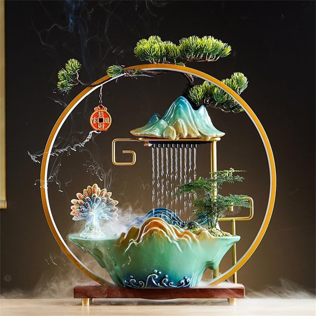 Water Ornaments Creative Fountain Fortune Transfer Office Living Room Desktop Housewarming