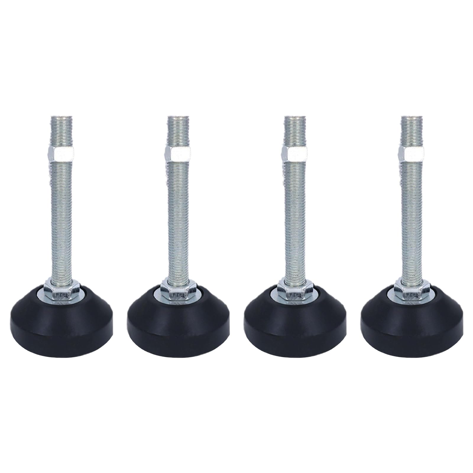 BORDSTRACT Furniture Leveling Feet, 4 pcs M8 Heavy Duty Height Adjuster Foot Feet Leveler Thread Size for Tables, Chair, Sofa, Workbench, Dresser, Bench, Cabinets(D40*M8*L60)