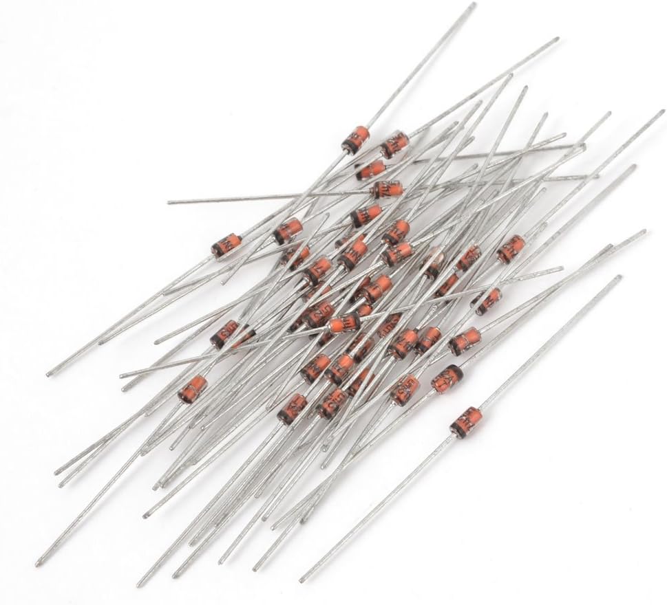 PEKMAR 55Pcs 1N4742 Diodes 12V 1W Glass Sealed Case axia-l Leads Schottky Diodes Zener Diodes