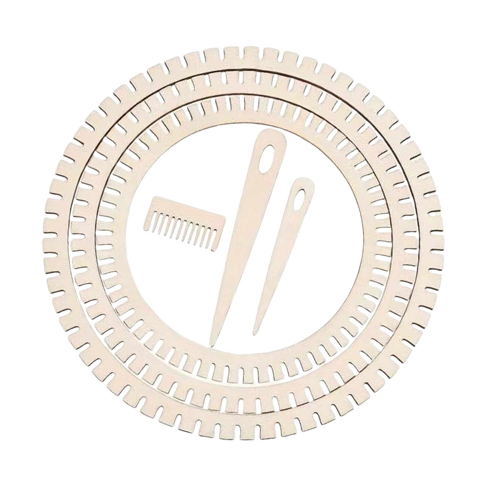 Xinsheinelry Wooden Weaving Tool Set Multifunctional Tool Easy to Assemble for Craft Scarves Tapestries Beginner Weave