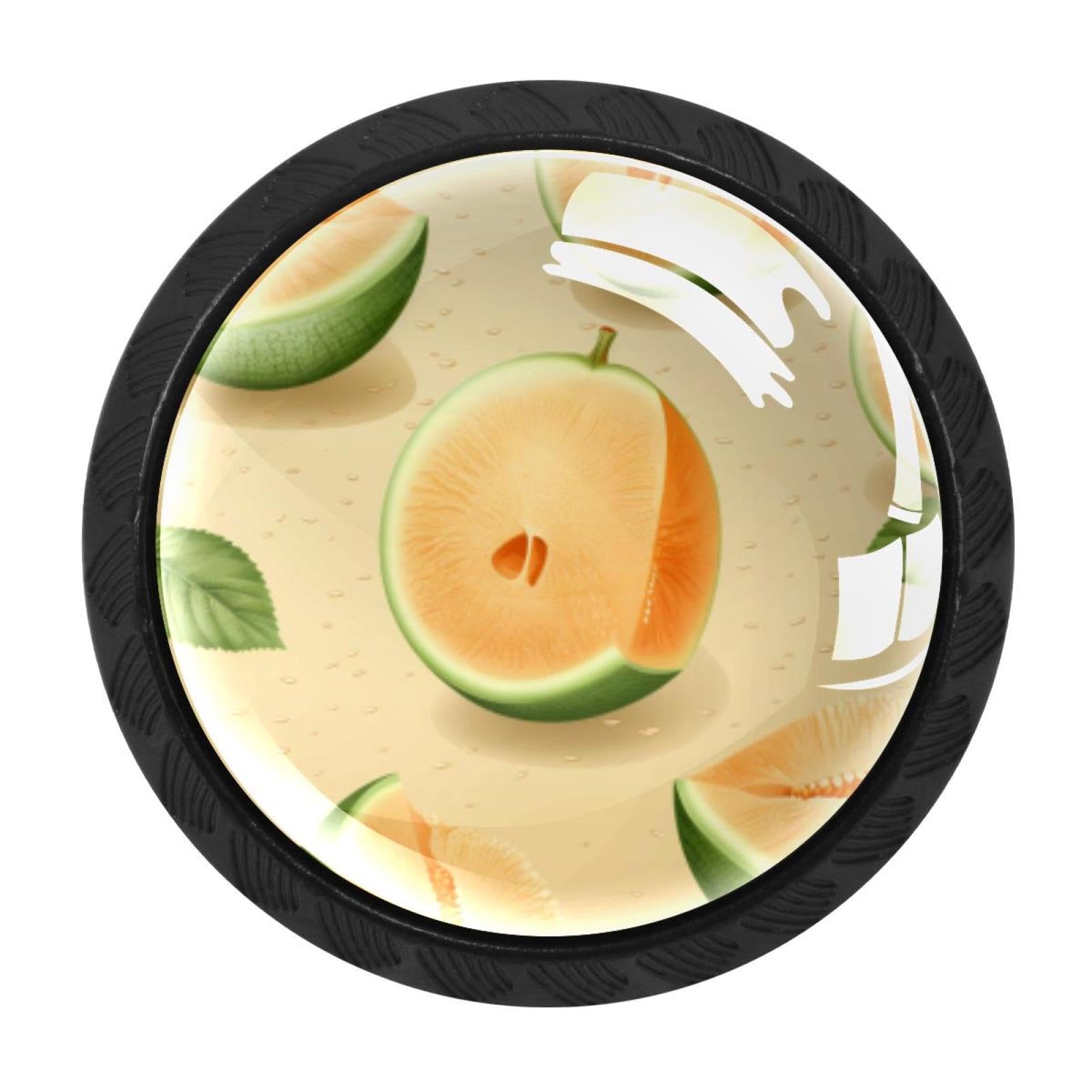 CHENZZZZ 4 Pack Hami Melon Drawer Knob Cabinet Hardware