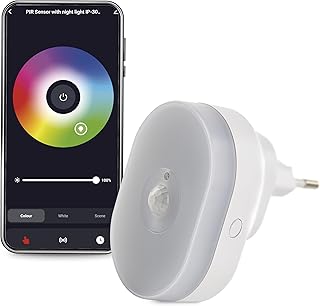 EMOS GoSmart 2-in-1 Infrared Motion Sensor and Night Light with App, WiFi Motion Sensor for Home Automation and Coloured L...