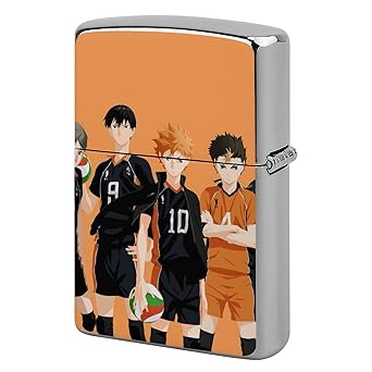 Amazon おしゃれアニメ柄 ハイキュー 烏野高校 ライターケース ライター用カバー 小型ライターとzippo ジッポー専用 ドイツ産金属素材使用 軽量頑丈 耐酸防錆 メンズ 交換用外側ケース ライター保護 落下対策 耐摩耗 耐衝撃 金属保護シェル アクセサリー アニメ