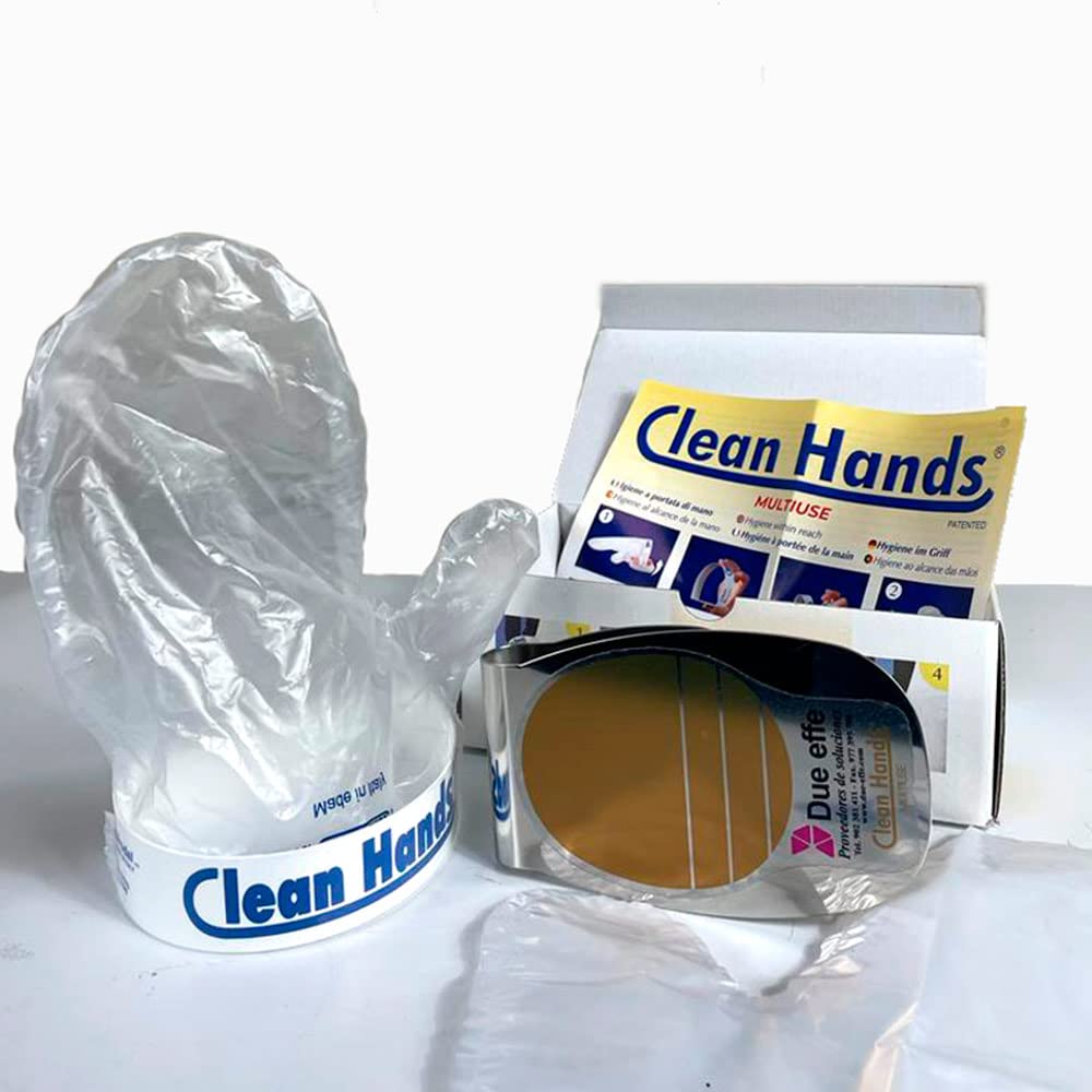 Clean Hands - Guante manipulación de alimentos con base de acero inoxidable