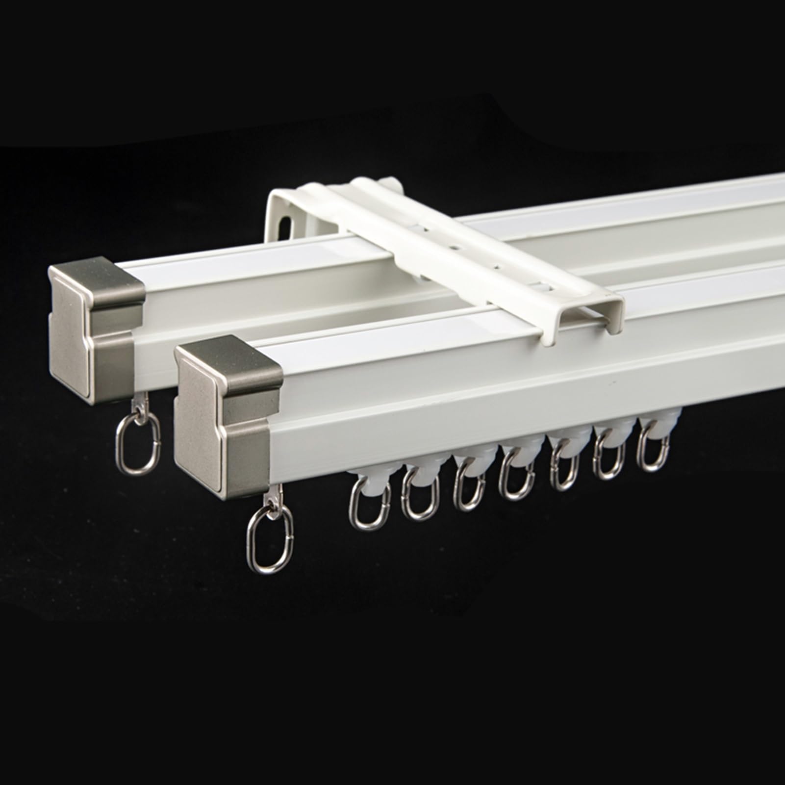 Aluminum Room Divider Rail Ceiling Curtain Track System With 90° Corner  Bends - Room Divider Rail For Bay Windows Bay Window Track, image size:1601x1601