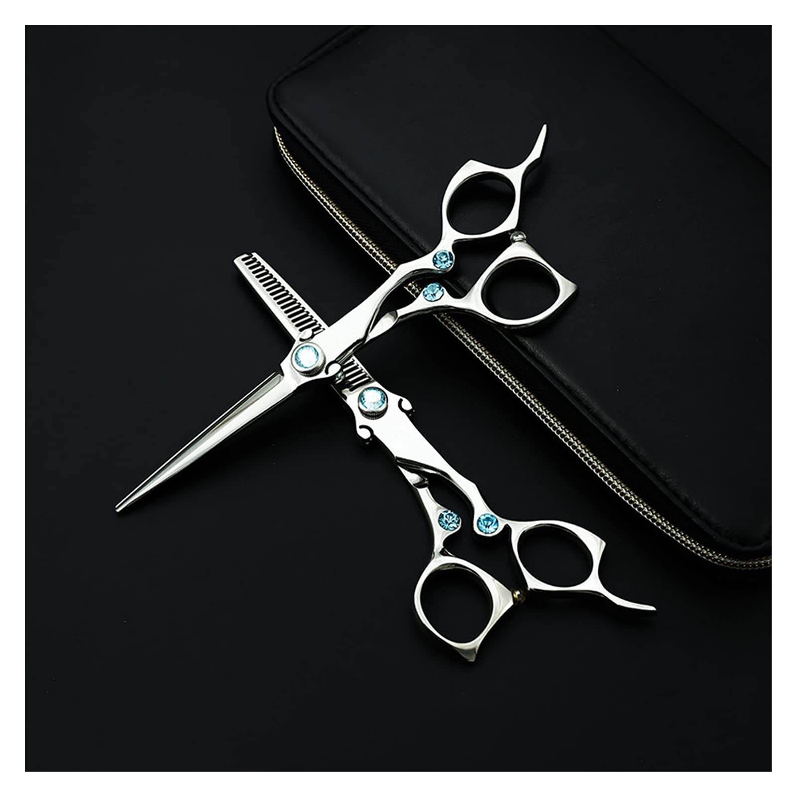 Set di Forbici per Capelli Tipo Serie Sword Forbici da Barbiere per Parrucchieri Professionali (Set con Borsa)