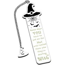 Wicked Bookmarks Witchy Gifts for Women Witch Valentines Spooky Horror Gifts for Book Lovers Reader Friends Girls Halloween Book Markers Witchy Book Accessories Stuff Stocking Stuffers for Women Men