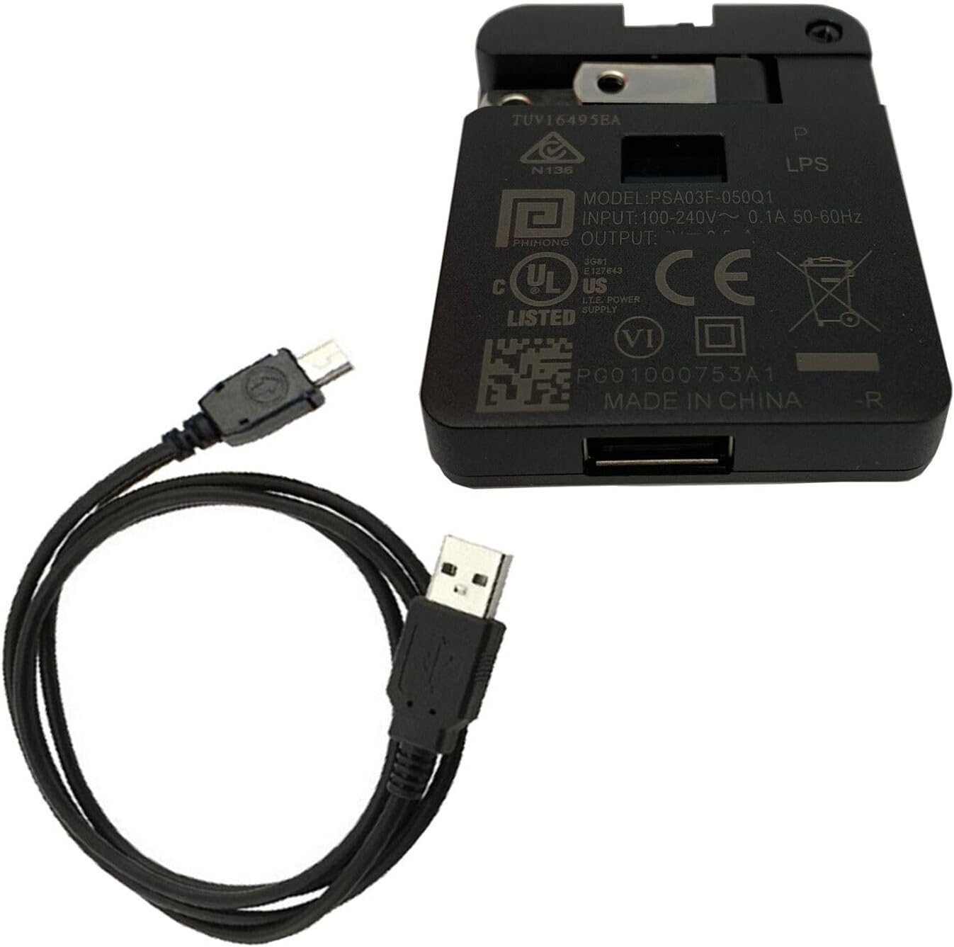 BBAUER AC Adapter Charger + USB Cable Cord for Uniden BC75XLT BC125AT Bearcat Scanner