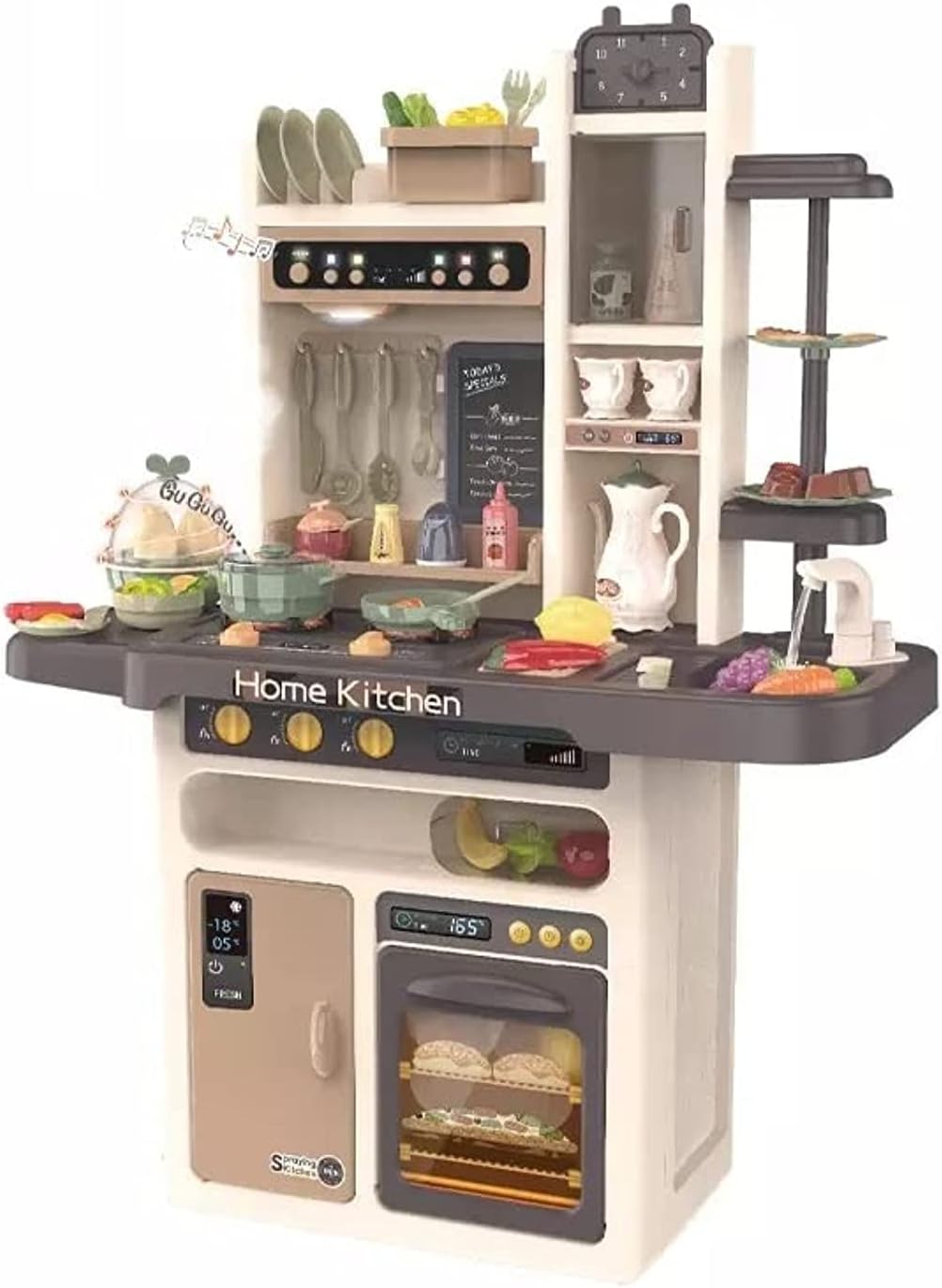 Nano Classic Kids Kitchen Set -93.5 cm tall Pretend Play House Children Toy 65 Pcs Kitchen Set Toy For Girls by nano Classic