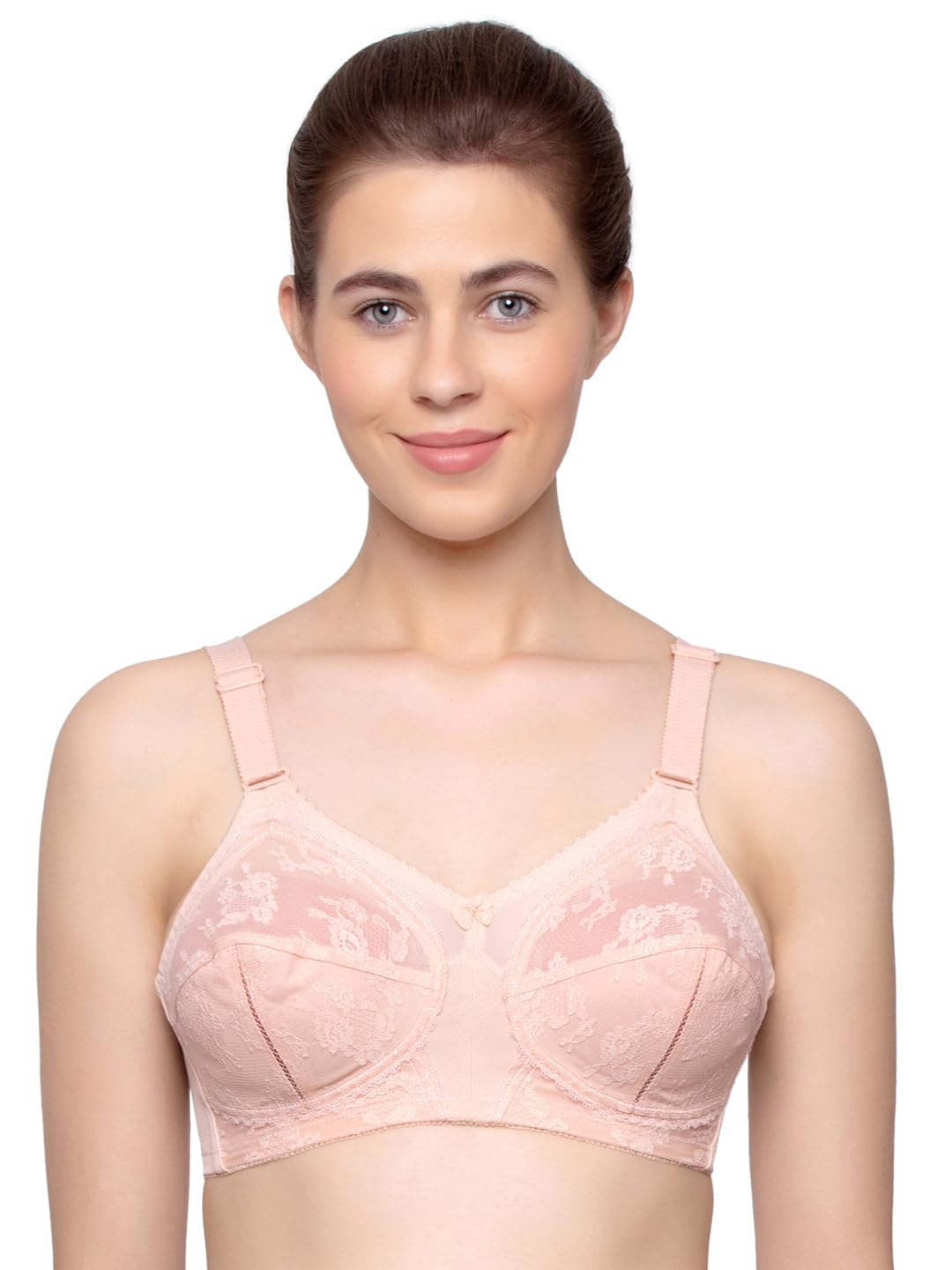 Triumph International Women's Polyamide Wire Free Casual Non-Padded Bra (20I319_Light Brown_34C)