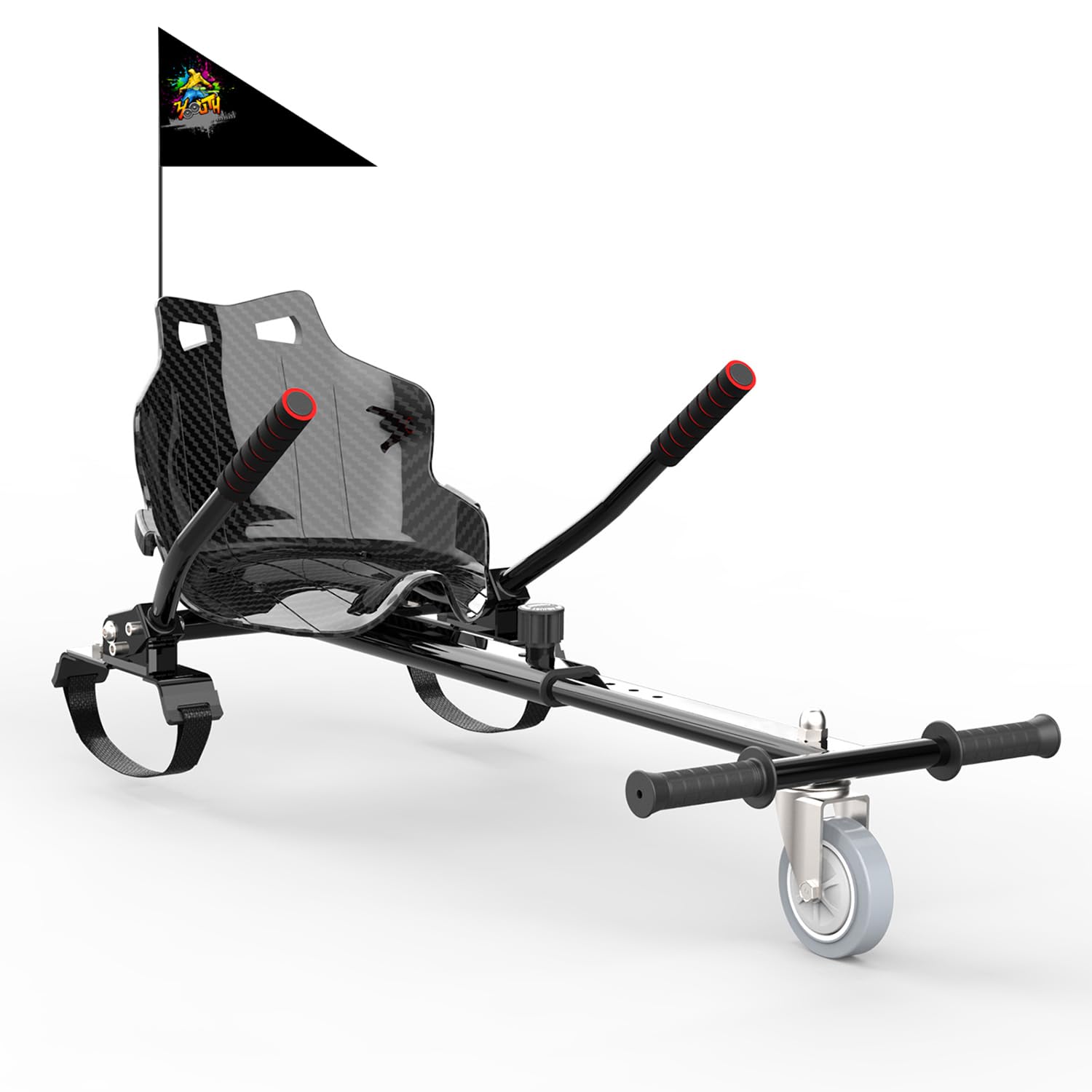 Hoverkart pour Hoverboards avec Châssis Réglable | Compatible avec hoverboards 6,5", 8", 8,5" et 10", châssis réglable de 79 à 113 cm, montage facile, enfants et adultes
