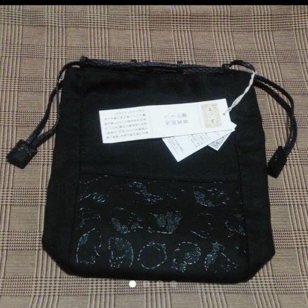 Amazon.co.jp: 中川政七商店 猫づくし 奈良印伝 がま口と巾着  