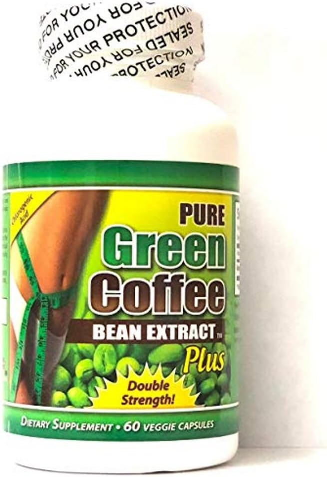 QFL Pure Green Coffee Bean: Highest Grade & Quality Antioxidant GCA (Standardized to 50% Chlorogenic Acid) for Men & Women (Best Formula) - Burns Both Fat and Sugar. Made in USA. (1 Bottle)