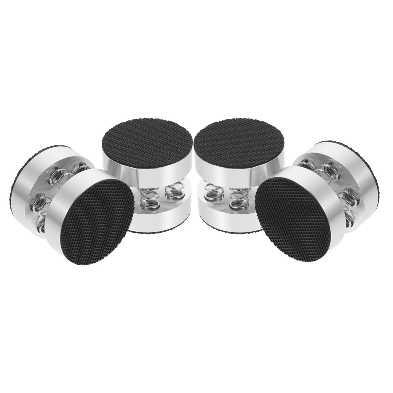 4 Stück Federpads Lautsprecherfüße Lautsprecherisolatoren für Heim Audio CNC Aluminiumlegierung Stoßdämpfend rutschfest