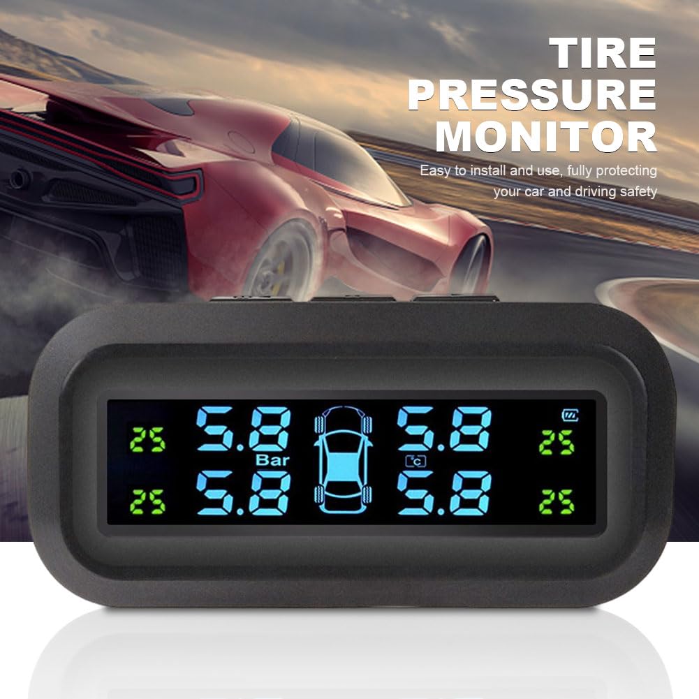 Tpms Sistema di allarme della pressione dei pneumatici for auto intelligente Sistema di monitoraggio della pressione dei pneumatici for strumenti automobilistici for accessori for veicoli Pressione Pn