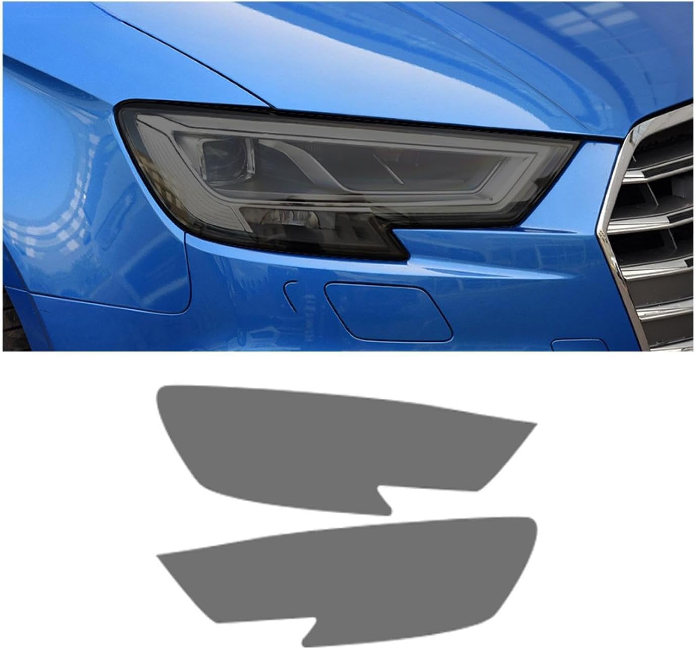 SamLng Car Front Light Film For A3/S3/RS3 2017-2020 Precut Headlight Protective Film Car Front Headlamp Protection film car Lights Film headlight anti-scratch Non-Yellowing protective film