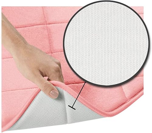 Vista 116 de Home Dynamix Capri Haven - Tapete de baño de espuma viscoelástica, lavable a máquina, gris claro, 20 x 30 pulgadas