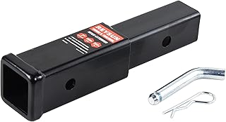 REYSUN Receiver Tube 864333 Trailer Hitch Extender 7 inch Extension, Fits 2 inch Hitch Receiver, 3,500lbs G.T.W, Hitch Pin and Clip Included…