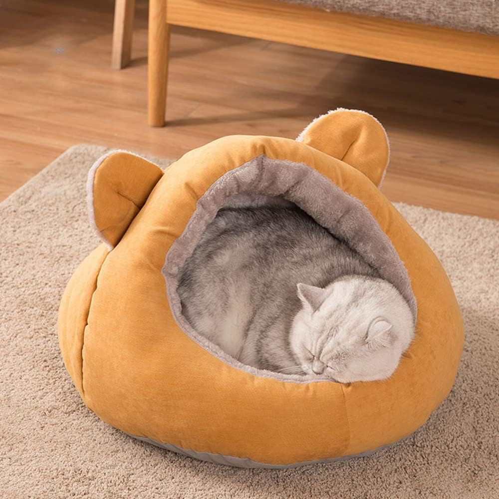 Super Soft Pet Bed Kennel Dog Round Cat Winter Warm Sleeping Bag Long Plush Large Puppy Cushion Mat Portable Cat Supplies Cat Nest Sofa