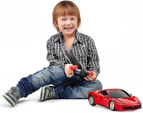 Miniatura 8 de Rastar Ferrari - Coche con mando a distancia escala 124 Ferrari 458 Italia modelo de coche rojo Ferrari Toy Car