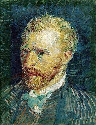 Tableau autoportrait de Vincent Van Gogh poster art mural vintage 60x90cm decoration chambre
