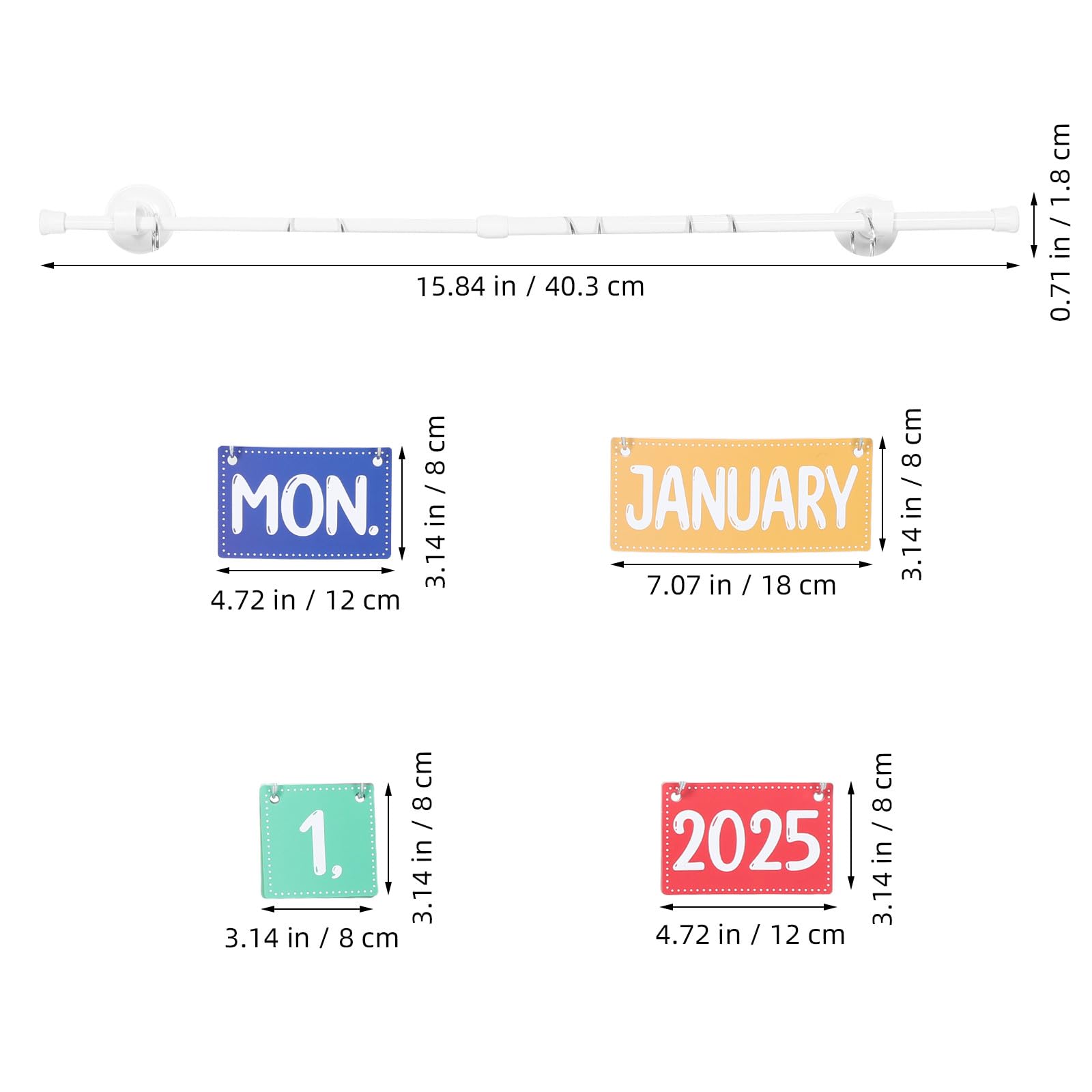 jojofuny 1 Satz Kalender-Pinnwand für das Klassenzimmer – Manueller monatlicher akademischer Schul-Flip-Kalender mit Datumskarten – Interaktiver Zeitplan-Organizer, Vorschul- und Heimschulbedarf