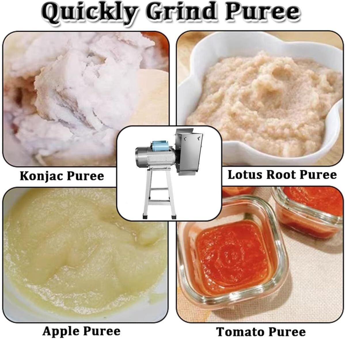 Commercial Potato Ricer,1100W Stainless Steel Potato Masher,Potato Masher Tools,for Restaurants, Kitchens