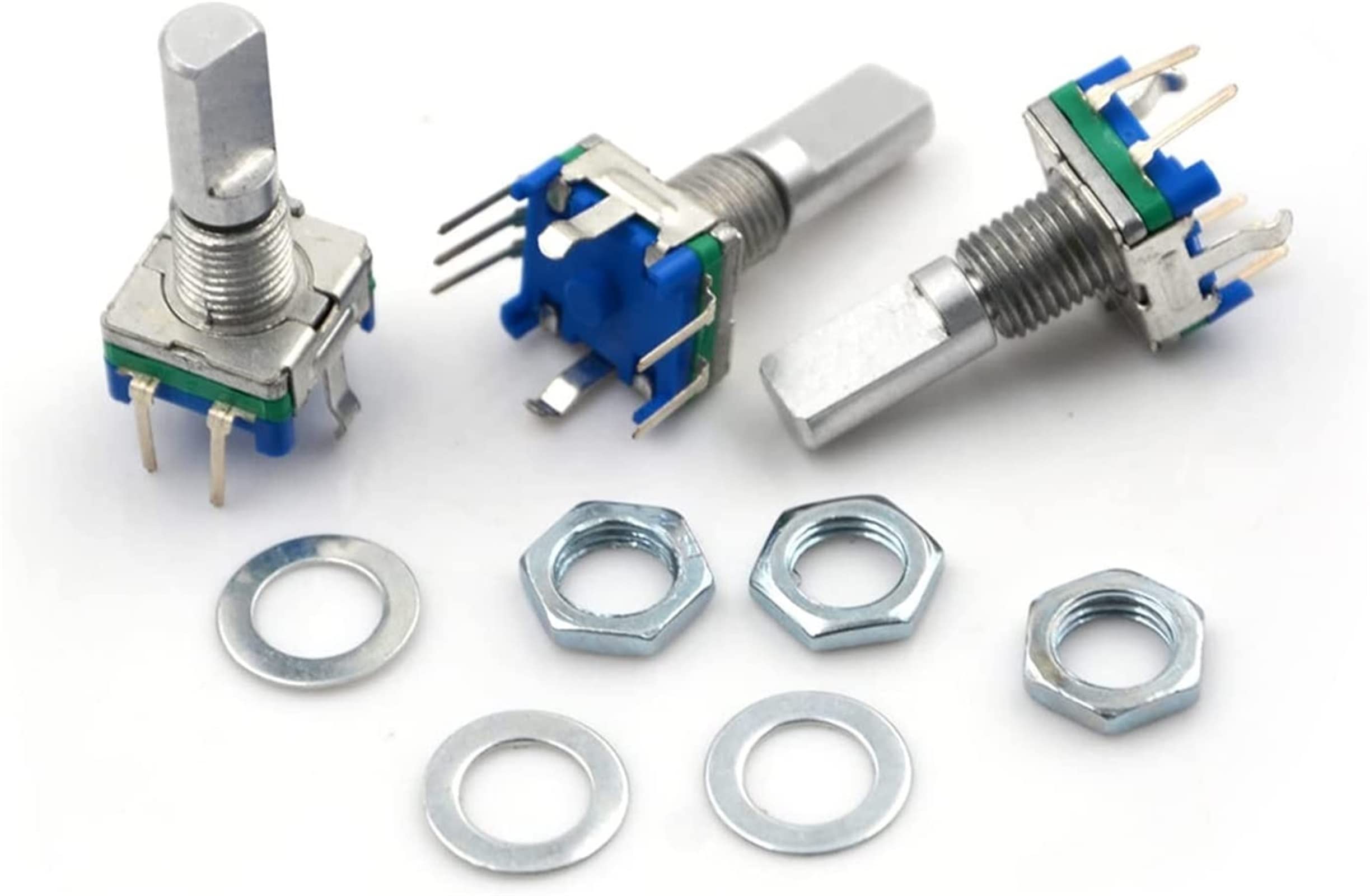Encodeur rotatif 20 points de détente 360 degrés potentiomètre bouton interrupteur 7 broches
