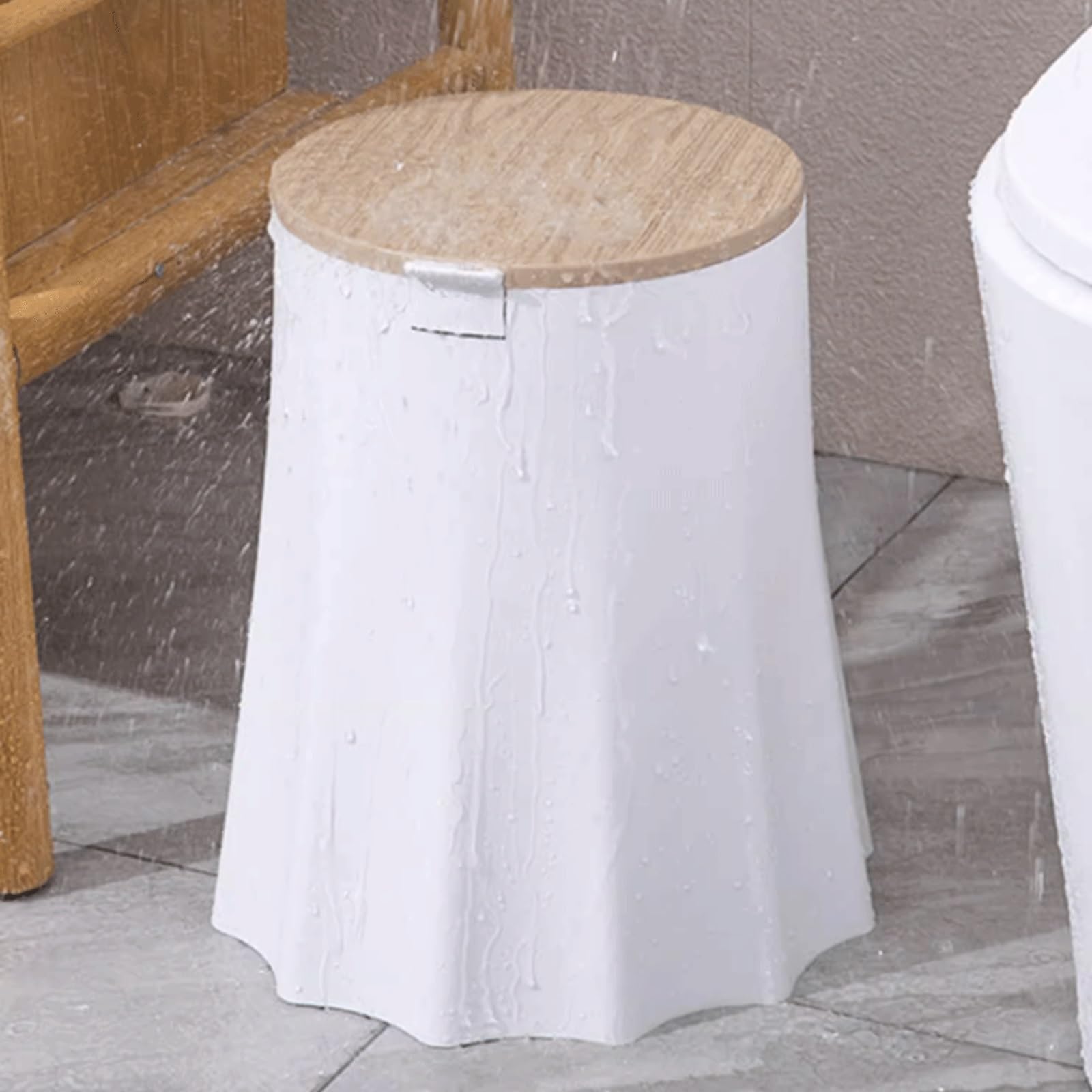 Bote de Basura de Cocina Cubo de Basura for Sala de Estar, hogar, Moderno, Simple, Creativo, Dormitorio, Cocina, Inodoro Cubierto con Tapa, Cubo de Basura Papelera