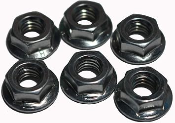 Forester Chainsaw Replacement Bar Nuts - New 6 Pack Chain Saw Nuts Fits Husqvarna Jonsered Partner Replaces OEM 503220001 Chainsaw Parts and Accessories Sprocket Cover Flange Nut for Guide Bars