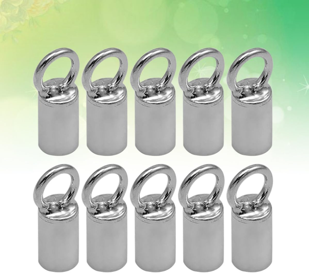 10pc Silver Tube Jewelry Connector for Necklace Bracelet DIY Craft